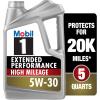 imageMobil 1 Extended Performance Full Synthetic Motor Oil 0W20 5 Quart5 Quart