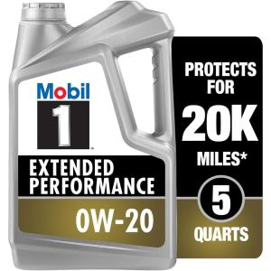 imageMobil 1 Extended Performance Full Synthetic Motor Oil 0W20 5 Quart5 Quart